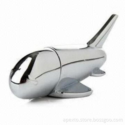 Metal Aircraft USB Flash Drive with 16GB Storage Capacity, Supports Password Protection